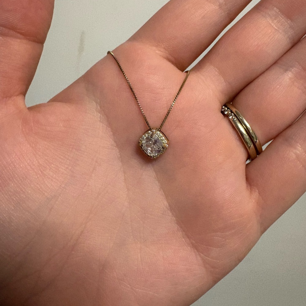 Gold and Silver Pendant Necklace
